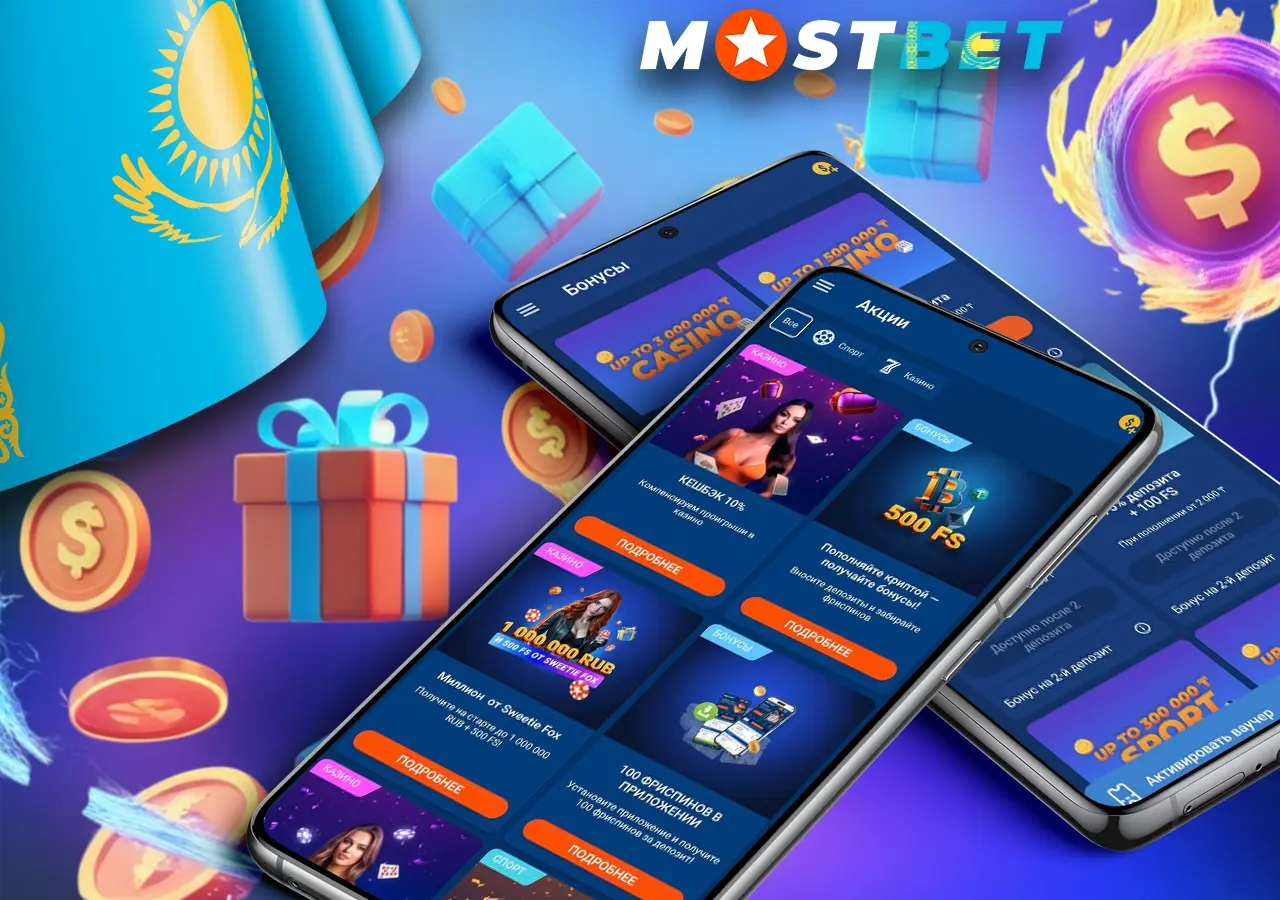 Информация о бонусах для всех пользователей казино Mostbet