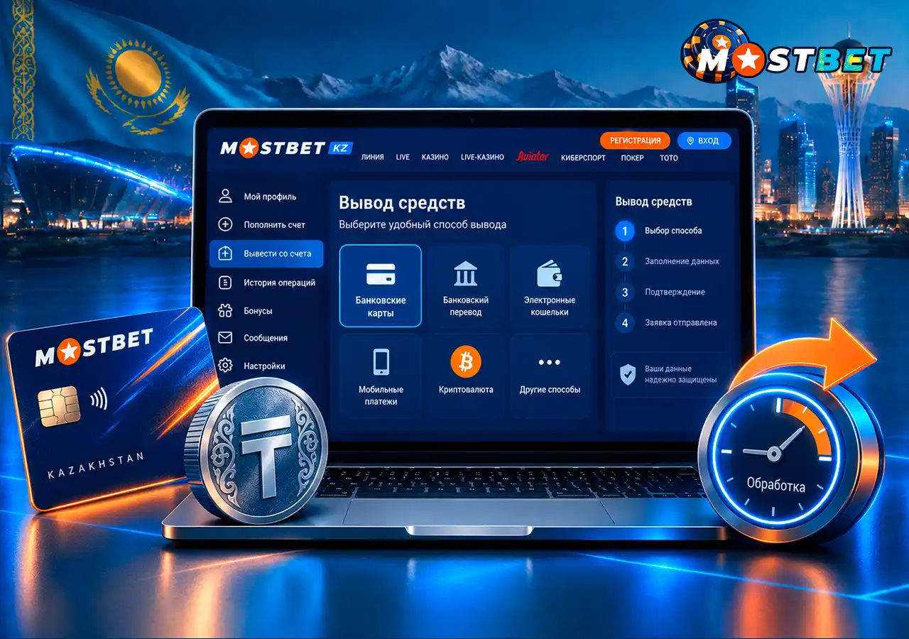 Вывод средств в тенге через кассу игровой платформы.